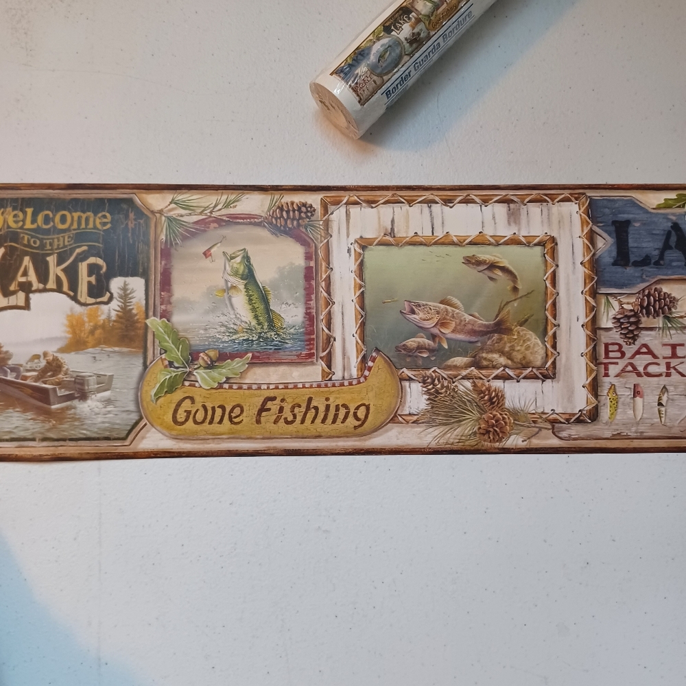 Wallpaper Border Skippy Fishing Signs
